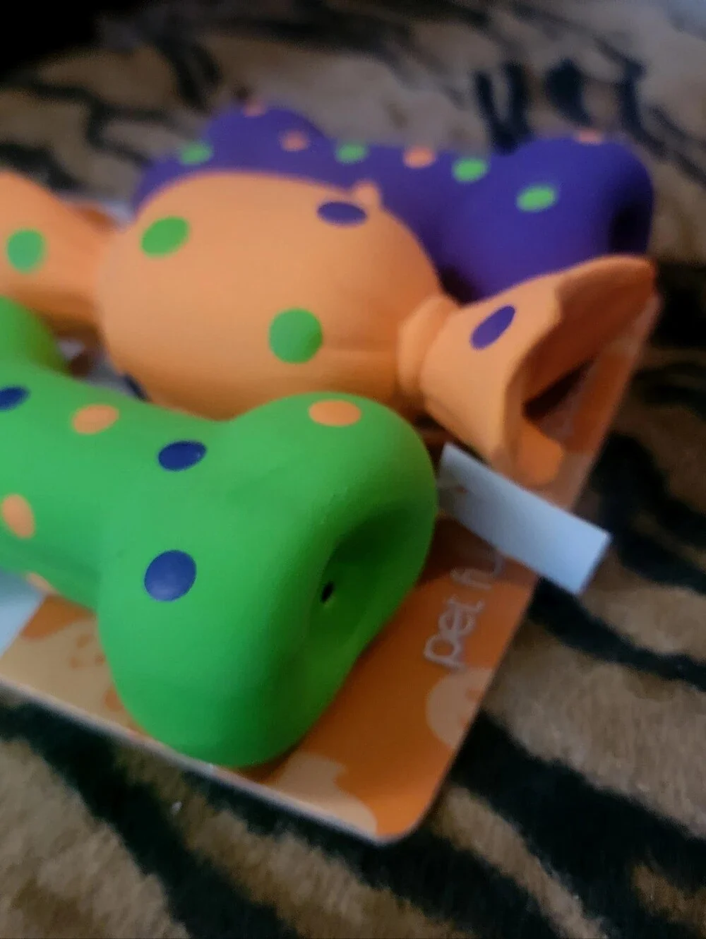 Multipet Dog Latex Toy Candy Halloween Xs Mini 3 Pack Ea.